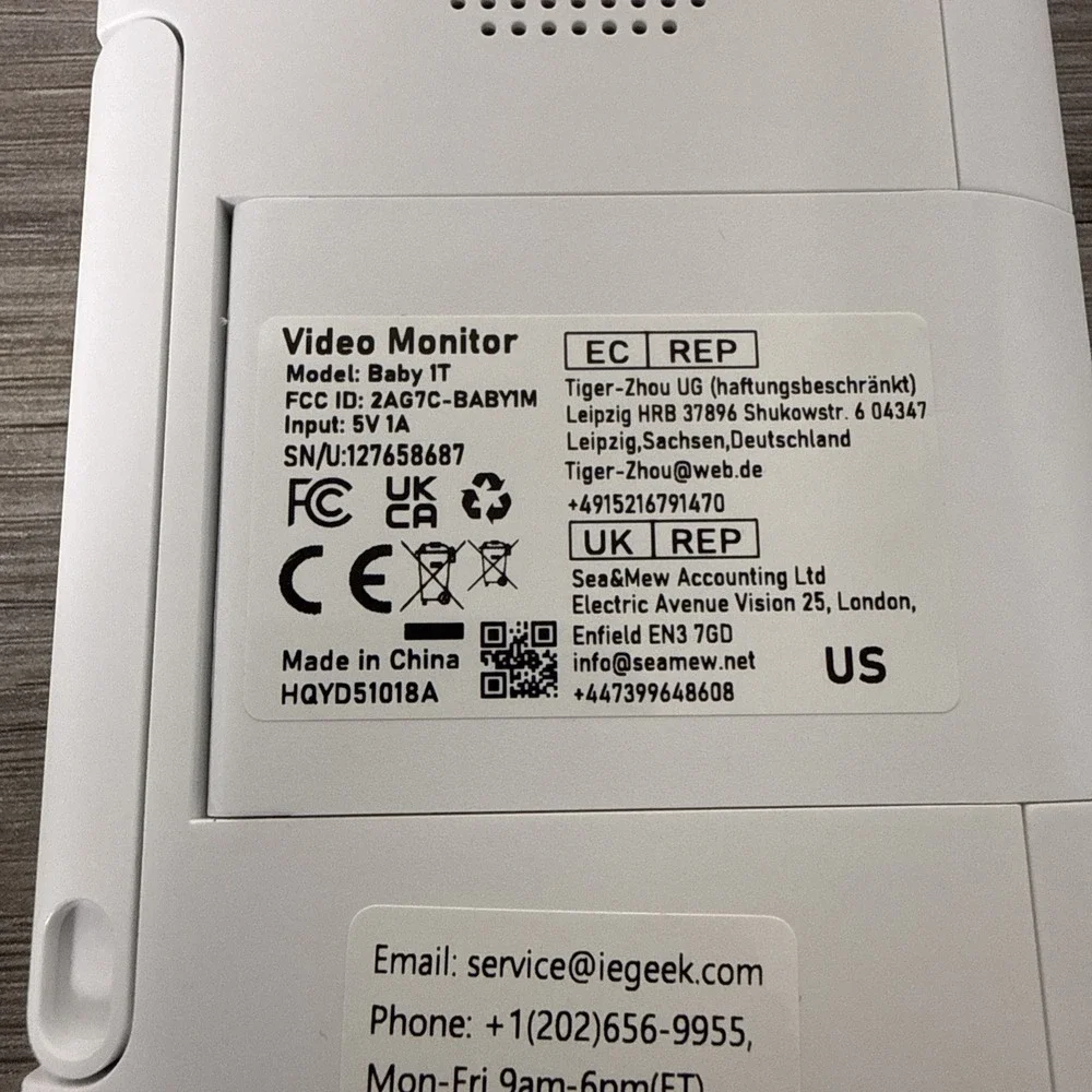 ieGeek 2K WiFi Split-Screen Baby Monitor, 5
